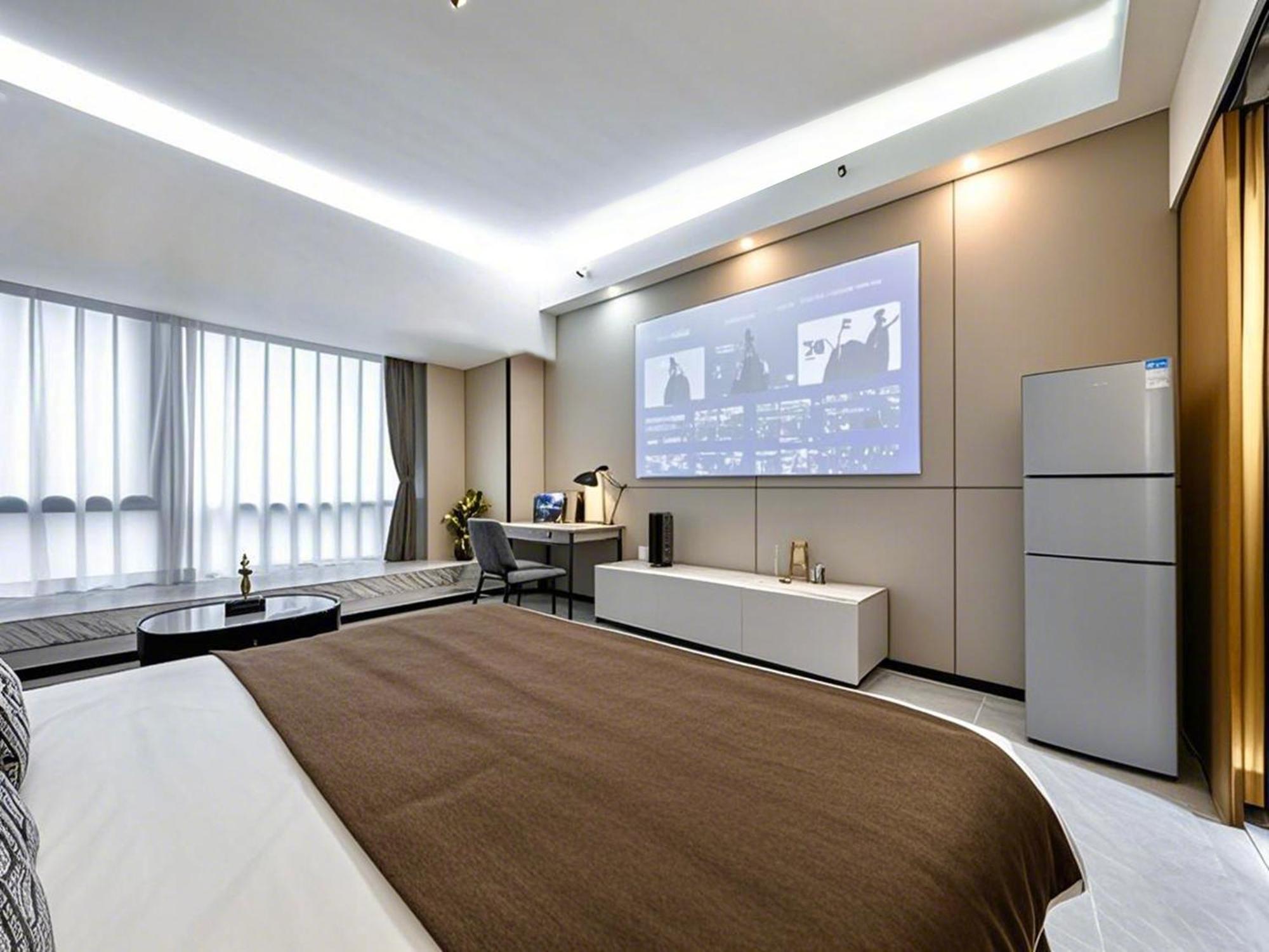Yu Manju High-Floor Huge-Screen Audiovisual Hotel-Guangzhou Tower Zhujiang New Town Sports West Road Branch מראה חיצוני תמונה