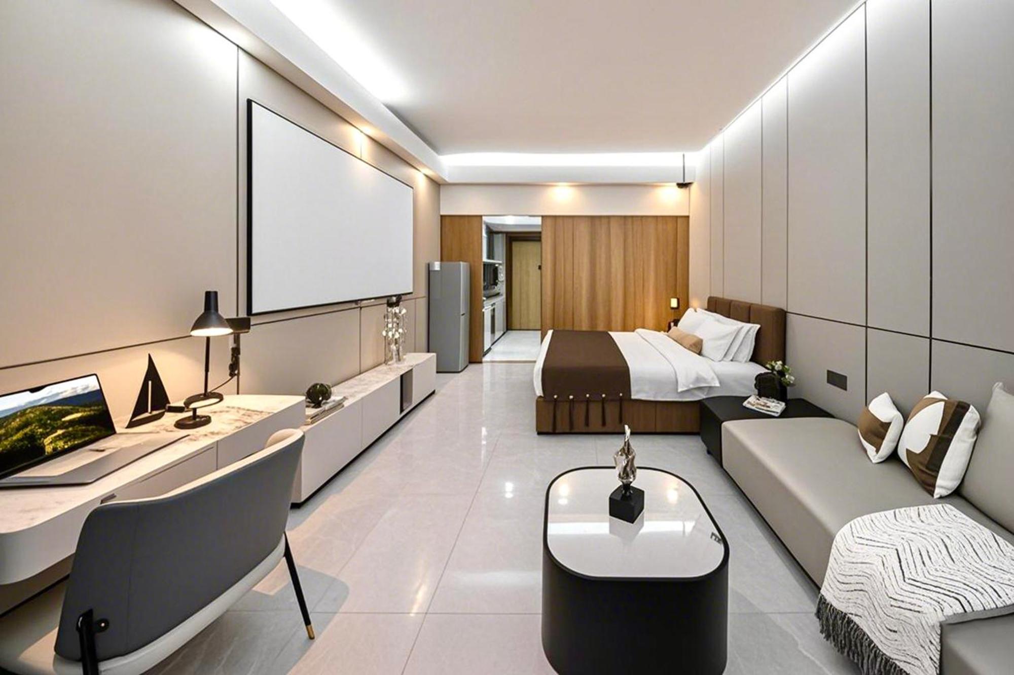 Yu Manju High-Floor Huge-Screen Audiovisual Hotel-Guangzhou Tower Zhujiang New Town Sports West Road Branch מראה חיצוני תמונה